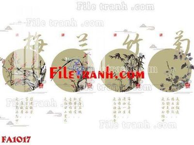File PSD File gốc in bộ tranh decor treo tráng gương canvas FA1017 (nguyên bản) cho thiết kế