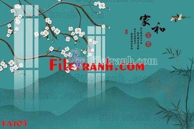 Tải file tranh gốc File gốc in bộ tranh decor treo tráng gương canvas FA103 chất lượng cao