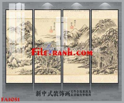 File ảnh gốc File gốc in bộ tranh decor treo tráng gương canvas FA1051 (chuyên in mica)