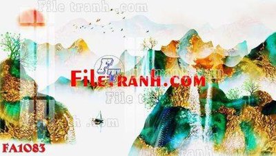 File tranh quảng cáo File gốc in bộ tranh decor treo tráng gương canvas FA1083 (file gốc) chuyên nghiệp