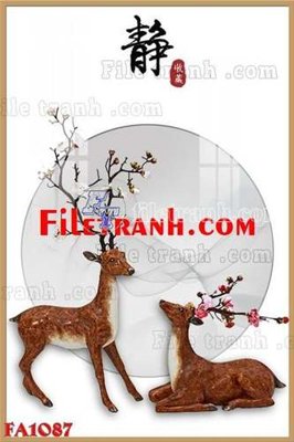 File tranh File gốc in bộ tranh decor treo tráng gương canvas FA1087 (gốc) chủ đề tĩnh vật