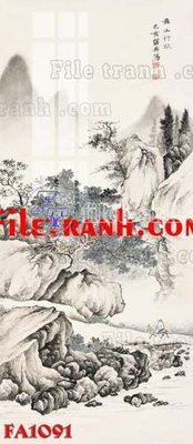 Tải file File gốc in bộ tranh decor treo tráng gương canvas FA1091 (gốc) chủ đề phong thủy