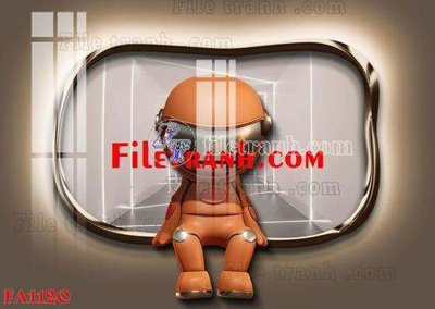 File in trần File gốc in bộ tranh decor treo tráng gương canvas FA1120 (file gốc) phong thủy