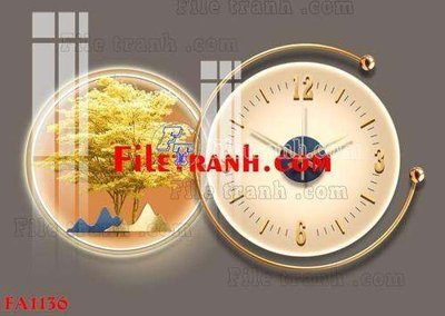 File gốc File gốc in bộ tranh decor treo tráng gương canvas FA1136 (in lụa) trang trí tường