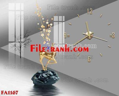 Tải file File gốc in bộ tranh decor treo tráng gương canvas FA1167 (gốc) làm file in ấn