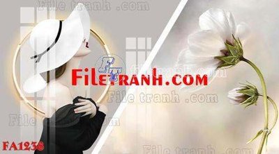 Hình ảnh file gốc in lụa File gốc in bộ tranh decor treo tráng gương canvas FA1238