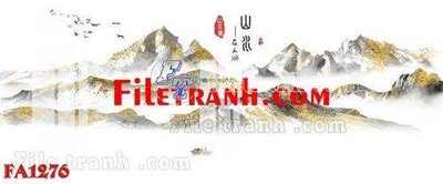 File ảnh File gốc in bộ tranh decor treo tráng gương canvas FA1276 (gốc) trang trí khách sạn