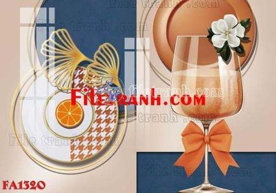 File PSD File gốc in bộ tranh decor treo tráng gương canvas FA1320 (bản gốc) cho nhà in