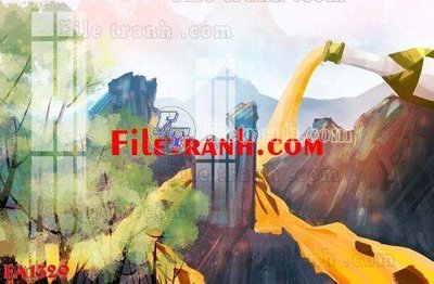 File gốc File gốc in bộ tranh decor treo tráng gương canvas FA1329 (vector) cho in ấn