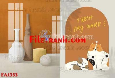 File gốc File gốc in bộ tranh decor treo tráng gương canvas FA1333 (PNG) chất lượng cao