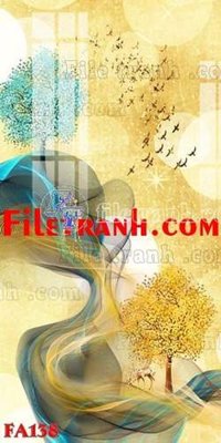File gốc File gốc in bộ tranh decor treo tráng gương canvas FA138 (bản quyền) cho in ấn