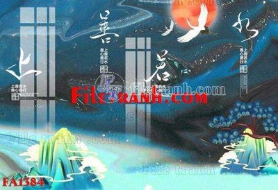 Tải file File gốc in bộ tranh decor treo tráng gương canvas FA1384 (gốc) làm file in ấn