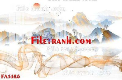 File gốc File gốc in bộ tranh decor treo tráng gương canvas FA1426 (trang trí) phòng ngủ