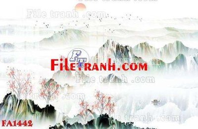 File tranh in trần File gốc in bộ tranh decor treo tráng gương canvas FA1442 (ảnh gốc siêu nét)