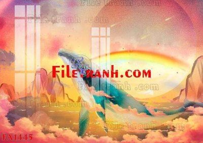 File tranh File gốc in bộ tranh decor treo tráng gương canvas FA1445 (ảnh gốc) không bị mờ