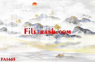 File gốc File gốc in bộ tranh decor treo tráng gương canvas FA1465 (in tráng gương) hiện đại