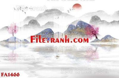 File in ấn File gốc in bộ tranh decor treo tráng gương canvas FA1466 (bản gốc) chất lượng cao