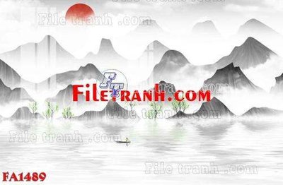 Hình ảnh file gốc in lụa File gốc in bộ tranh decor treo tráng gương canvas FA1489