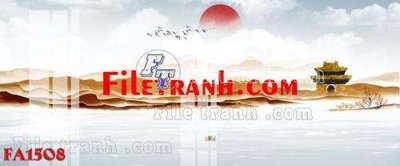 File tranh in trần 3D File gốc in bộ tranh decor treo tráng gương canvas FA1508 (ảnh gốc)