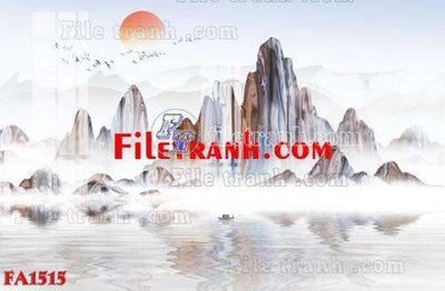 File tranh trang trí File gốc in bộ tranh decor treo tráng gương canvas FA1515 (tải file gốc)