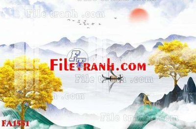 File gốc File gốc in bộ tranh decor treo tráng gương canvas FA1551 (in mica) làm quà tặng
