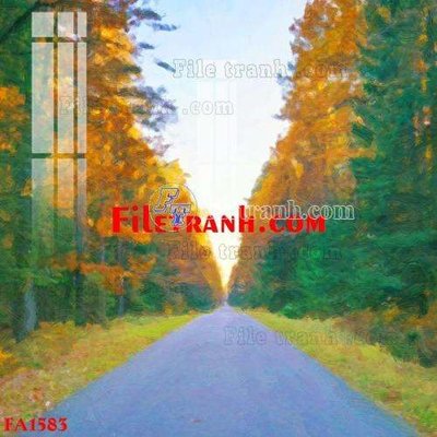 File in trần File gốc in bộ tranh decor treo tráng gương canvas FA1583 (bản gốc) phong cảnh