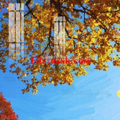 File gốc File gốc in bộ tranh decor treo tráng gương canvas FA1585 (in lụa) chi tiết cao