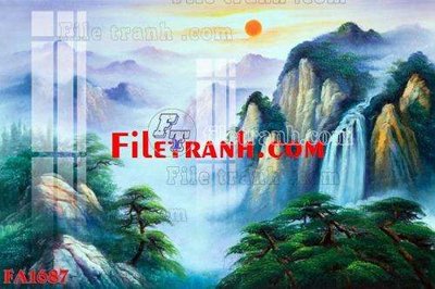File tranh trang trí File gốc in bộ tranh decor treo tráng gương canvas FA1687 (file gốc)