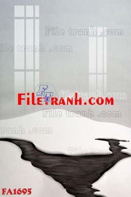 File tranh in tráng gương File gốc in bộ tranh decor treo tráng gương canvas FA1695 (siêu nét)