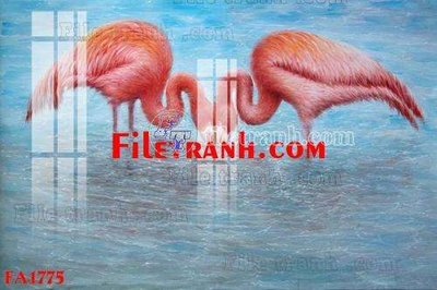 File tranh gốc File gốc in bộ tranh decor treo tráng gương canvas FA1775 (sắc nét từng chi tiết)