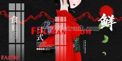 File tranh File gốc in bộ tranh decor treo tráng gương canvas FA1789 (gốc) chủ đề con người