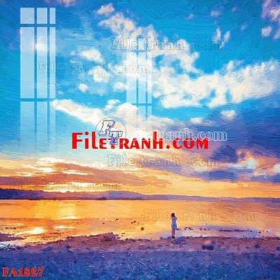 File in lụa File gốc in bộ tranh decor treo tráng gương canvas FA1827 (phong cảnh) File gốc in bộ tranh decor treo tráng gương canvas FA1827