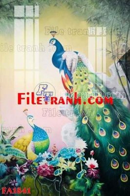 File gốc File gốc in bộ tranh decor treo tráng gương canvas FA1841 (in 3D) cho trang trí