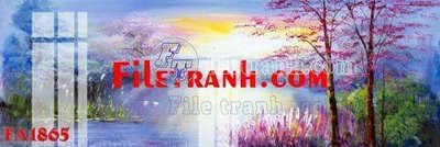 File in trần File gốc in bộ tranh decor treo tráng gương canvas FA1865 (bản gốc) mây trời
