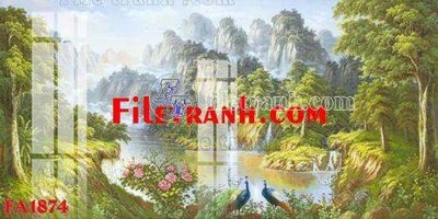 File gốc File gốc in bộ tranh decor treo tráng gương canvas FA1874 (chuẩn CMYK) cho nhà in