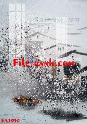 Ảnh gốc file in lụa File gốc in bộ tranh decor treo tráng gương canvas FA1919 chi tiết