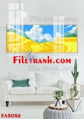 File tranh File gốc in bộ tranh decor treo tráng gương canvas FA2026 (gốc) in vải canvas