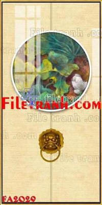 File gốc File gốc in bộ tranh decor treo tráng gương canvas FA2029 (in lụa) chi tiết cao