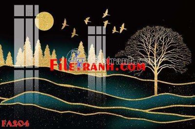 Download file gốc File gốc in bộ tranh decor treo tráng gương canvas FA204 (in mica) trong suốt