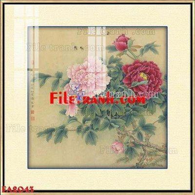 File in trần File gốc in bộ tranh decor treo tráng gương canvas FA2043 (file gốc) phong thủy
