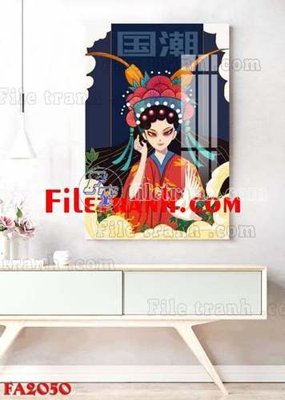 Tải file File gốc in bộ tranh decor treo tráng gương canvas FA2050 (gốc) làm tranh treo tường