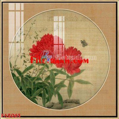 Tải file File gốc in bộ tranh decor treo tráng gương canvas FA2063 (gốc) chủ đề hoa sen