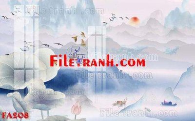 File tranh File gốc in bộ tranh decor treo tráng gương canvas FA208 (gốc) chủ đề trừu tượng