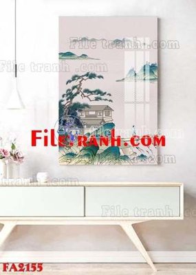 File tranh File gốc in bộ tranh decor treo tráng gương canvas FA2155 (gốc) chủ đề thành phố