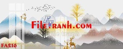 File tranh gốc File gốc in bộ tranh decor treo tráng gương canvas FA216 (bản quyền) độc đáo