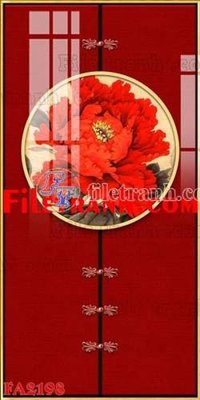 Download file gốc File gốc in bộ tranh decor treo tráng gương canvas FA2198 (in lụa) hoa lá