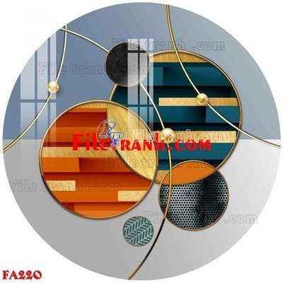 File tranh PSD File gốc in bộ tranh decor treo tráng gương canvas FA220 chất lượng cao