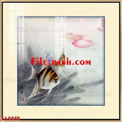 File tranh File gốc in bộ tranh decor treo tráng gương canvas FA2258 (bản gốc) in lụa 3D