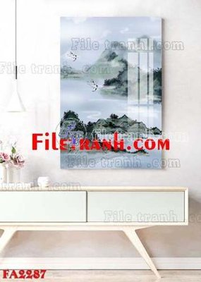 Tải file File gốc in bộ tranh decor treo tráng gương canvas FA2287 (gốc) in nhanh