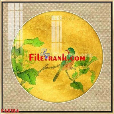 File tranh File gốc in bộ tranh decor treo tráng gương canvas FA2324 (gốc) in trên kính